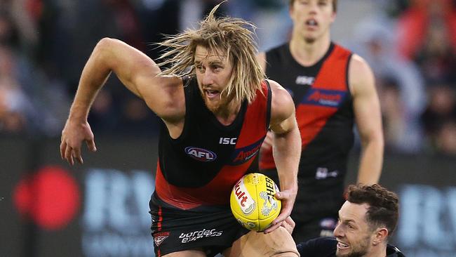 Essendon skippers Dyson Heppell is set to sign a contract extension. Picture: Michael Klein