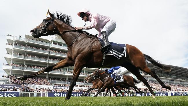 Anthony Van Dyck winning the Derby at Epsom. Picture: Getty Images