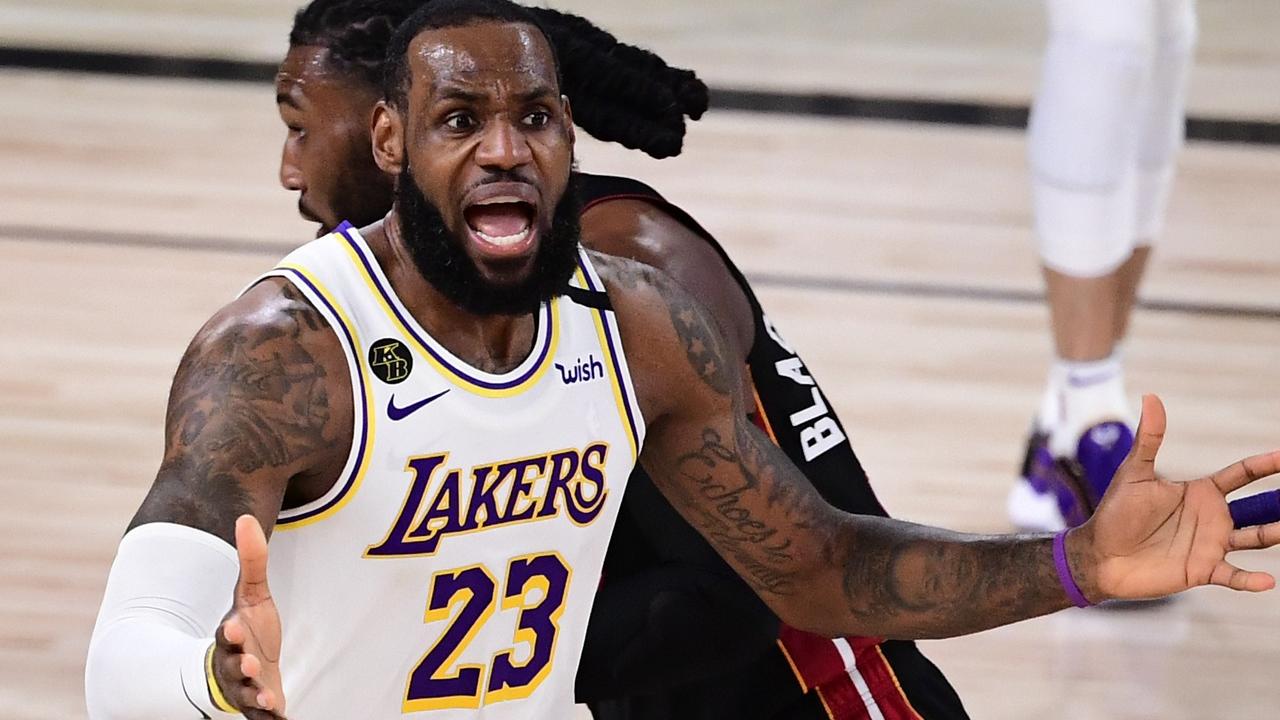 LeBron James is not happy. Douglas P. DeFelice/Getty Images/AFP