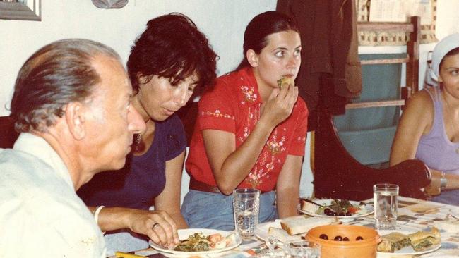 Johnson at lunch on Kythera aged 21.