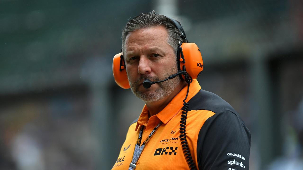 SPA, BELGIUM - AUGUST 26: McLaren Chief Executive Officer Zak Brown looks on in the Pitlane during practice ahead of the F1 Grand Prix of Belgium at Circuit de Spa-Francorchamps on August 26, 2022 in Spa, Belgium. (Photo by Dan Mullan/Getty Images)