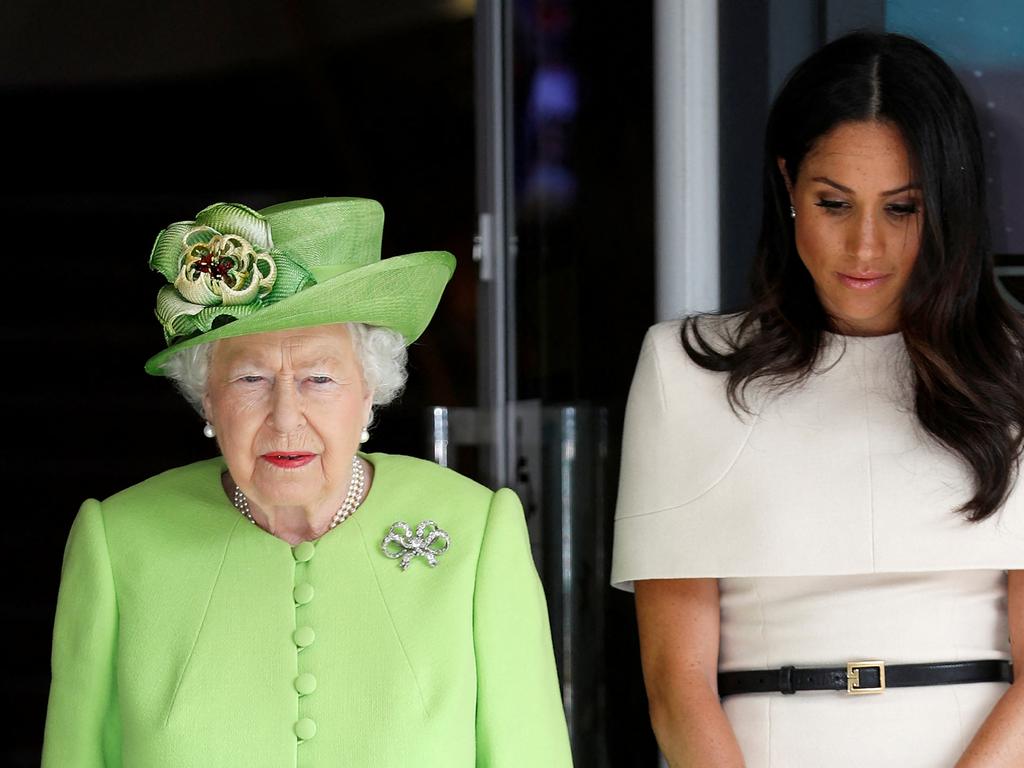 Meghan Markle “wasn’t wanted” by the Queen’s deathbed. Picture: AFP