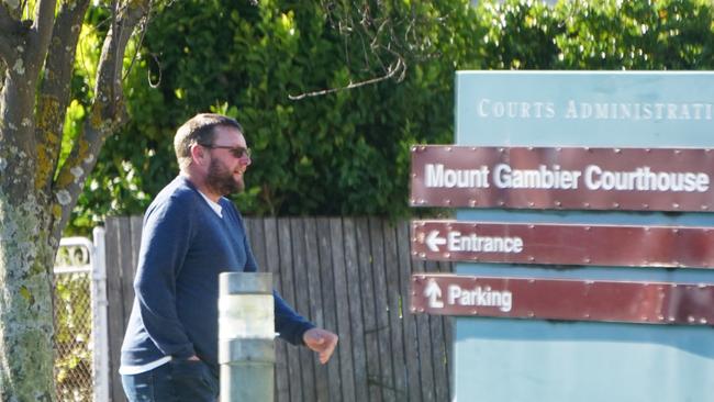 Craig John Frost entering the Mount Gambier Magistrate Court on Monday. Picture: Jessica Ball