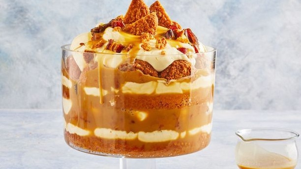 Sticky date Anzac cream trifle. Picture: Supplied