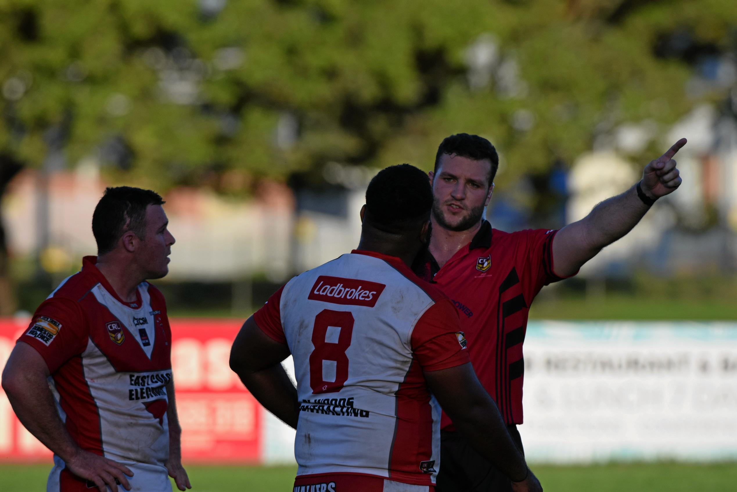 The Coffs Harbour Comets v South Grafton Rebels game had to be stopped early after numerous fights broke out and players were sent from the field.