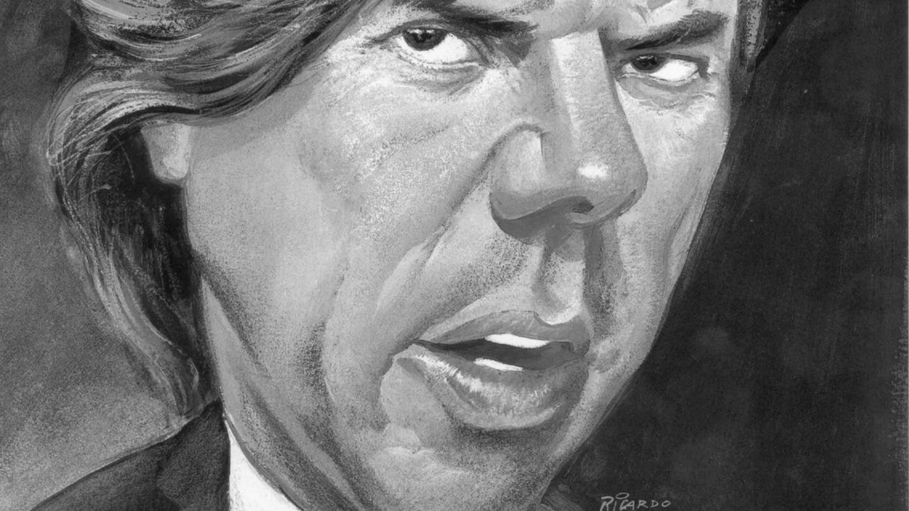 A caricature of Christopher Skase