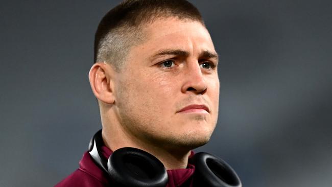 AUCKLAND, NEW ZEALAND - MAY 14: James O'Connor of the Reds looks on ahead of the round 13 Super Rugby Pacific match between the Blues and the Queensland Reds at Eden Park on May 14, 2022 in Auckland, New Zealand. (Photo by Hannah Peters/Getty Images)