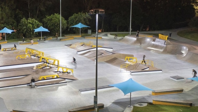 The Gold Coast is to build two new super skate parks in the north and south of the city. This is an example of the type of facility.