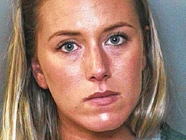 Kristen Johnson, 27, nurse who took lewd photos of a patient's penis and sent the images to her colleagues. Picture: Onondaga County Sheriff's Office