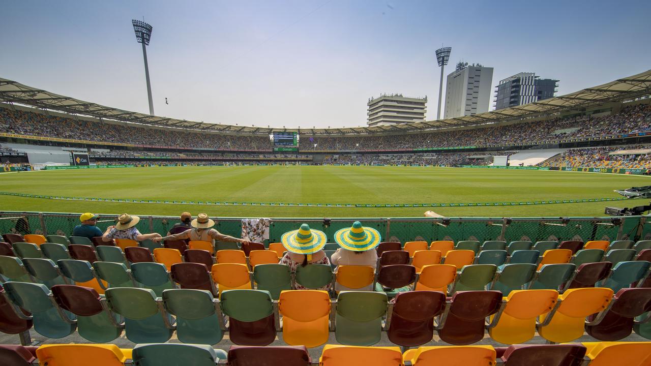 Plenty of free seats at the Gabba.