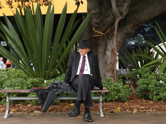 A racegoer looks on in preparation prior to Sydney Racing