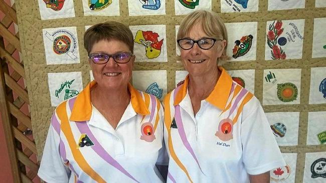 TEAM WORK: Wendy Usher and Val Dun are headed to compete at nationals for lawn bowls. Picture: Shannon Hardy