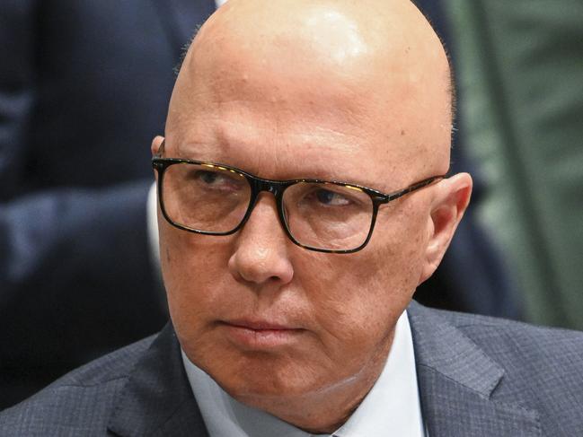 CANBERRA, AUSTRALIA, NewsWire Photos. FEBRUARY 6, 2024: Leader of the Opposition Peter Dutton during Question Time at Parliament House in Canberra. Picture: NCA NewsWire / Martin Ollman