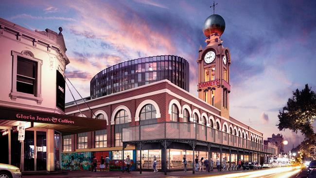 Revelopment of the landmark Melbourne building includes a 10-storey glass tower.