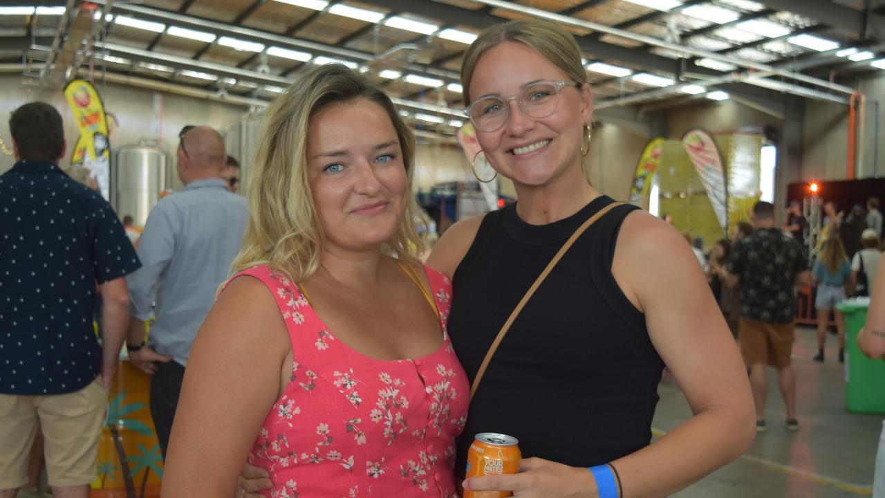 Elena Moore and Sabine Widecross at Your Mates Beer Day Out in Warana on December 10, 2022. Picture: Sam Turner