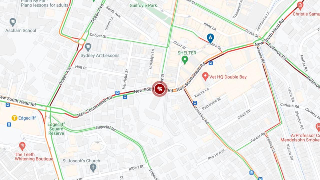 Two of three westbound lanes remained closed as of 8.45am. Picture: Live Traffic NSW