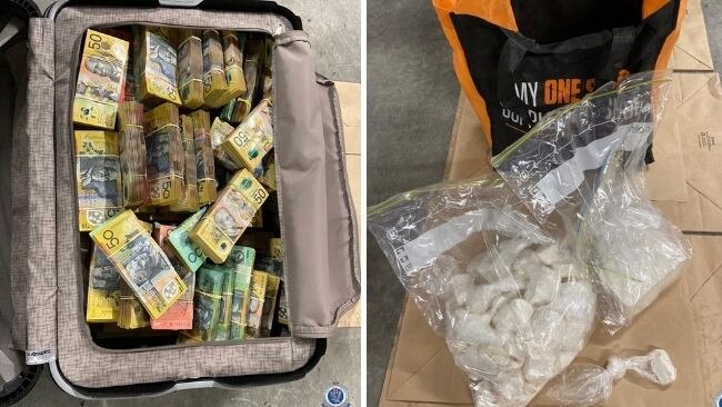 Police allegedly seized 2.5kg of cocaine and $2.5 million in cash. Picture: NSW Police