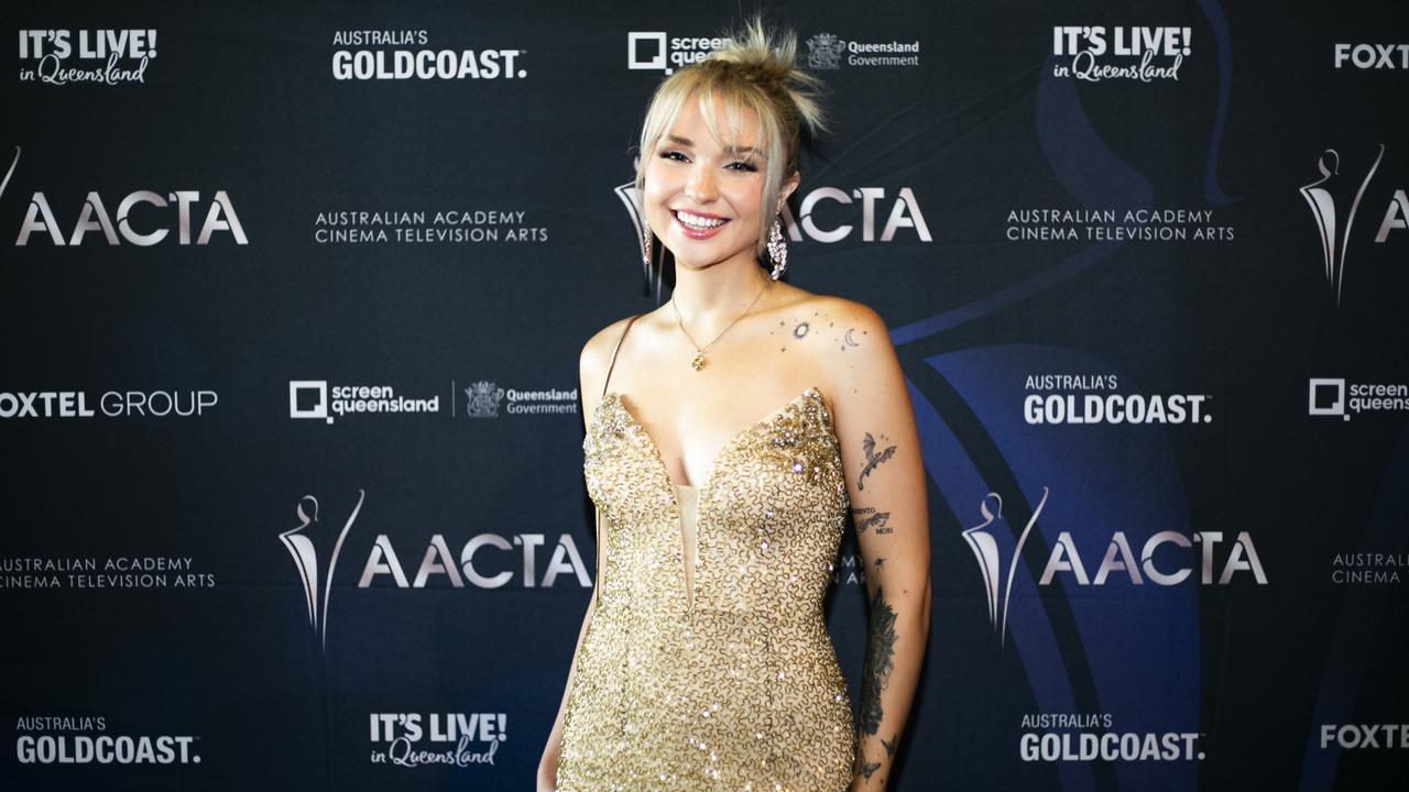 Rachel Evran at AACTA Oscars Screening at the Home of the Arts, Gold Coast. Picture: Jessie Jean