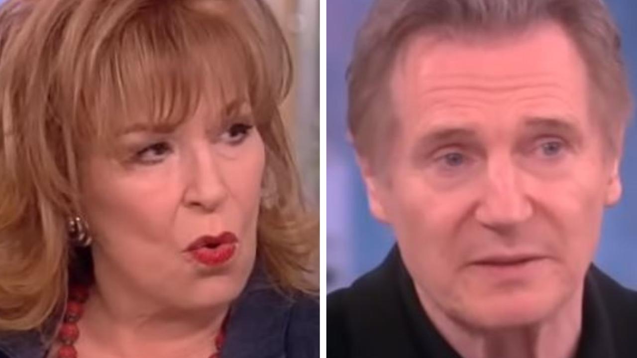 Joy Behar and Liam Neeson.