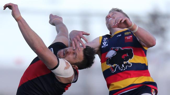 Buninyong’s Anthony Ebery, pictured in 2018, has had a tough season playing just three games. But it fit for a finals campaign. Picture: Yuri Kouzmin