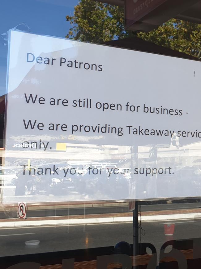 Cafe signs on Henley Beach Rd.