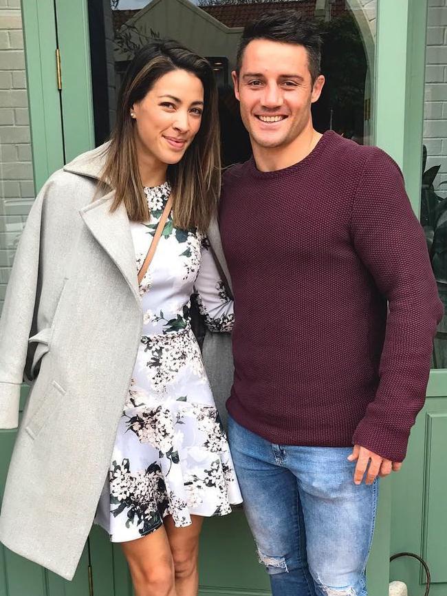 Cronk moved from Melbourne to Sydney to be with his wife. Picture: Instagram/tararushtonfox