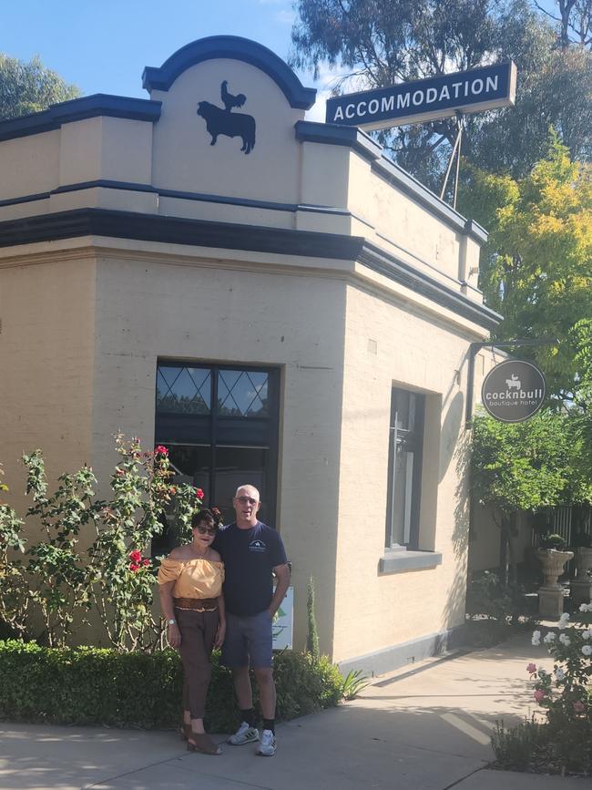 The Cock N Bull Boutique Hotel at Echuca is under new management with former dairy farmers Julie and Russell Gillie.