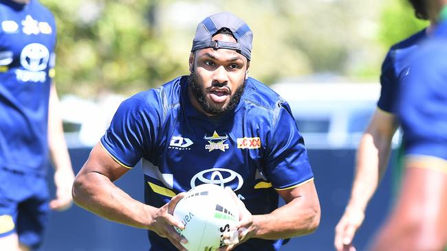 Tabuai-Fidow lost the starting fullback role at the Cowboys to Scott Drinkwater this year. Picture: Shae Beplate.