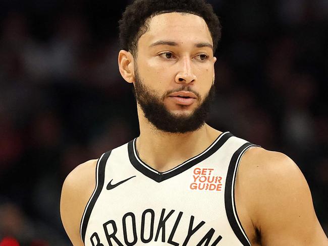 MILWAUKEE, WISCONSIN - DECEMBER 26: Ben Simmons #10 of the Brooklyn Nets walks backcourt during a game against the Milwaukee Bucks at Fiserv Forum on December 26, 2024 in Milwaukee, Wisconsin. The Nets defeated the Bucks 111-105. NOTE TO USER: User expressly acknowledges and agrees that, by downloading and or using this photograph, User is consenting to the terms and conditions of the Getty Images License Agreement.   Stacy Revere/Getty Images/AFP (Photo by Stacy Revere / GETTY IMAGES NORTH AMERICA / Getty Images via AFP)