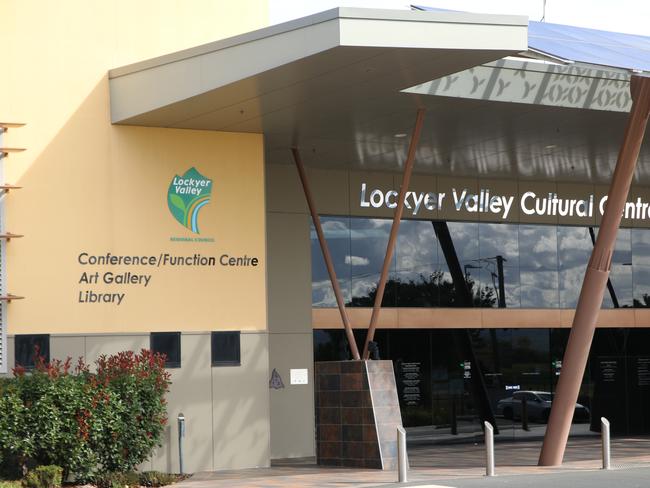 Lockyer Valley Cultural Centre, home to the Staging Post Cafe, Queensland Transport Museum, Gatton Library and Lockyer Valley Art Gallery. Picture: Dominic Elsome
