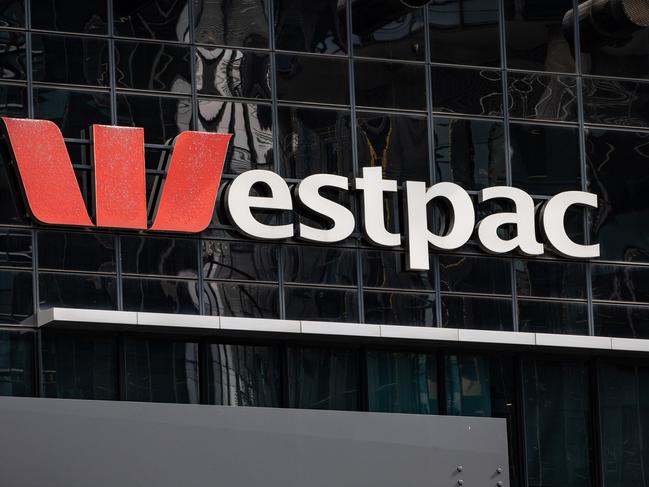 Business Finance Generics. Westpac logo at Westpac HQ Sydney Barangaroo. Westpac Place  Picture - ChrisPavlich/The Australian