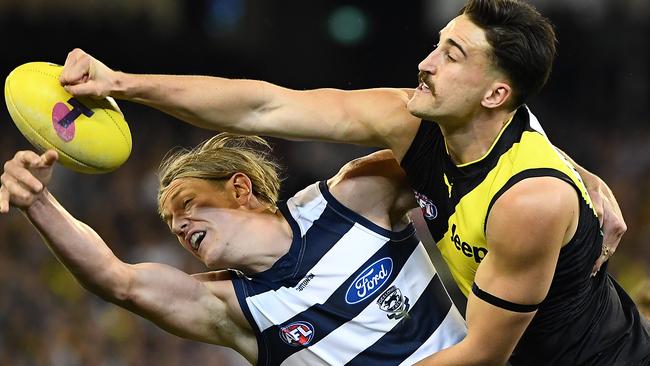 Ivan Soldo had greater impact than ruck counterpart Toby Nankervis in the preliminary final. Picture: Quinn Rooney/Getty Images.