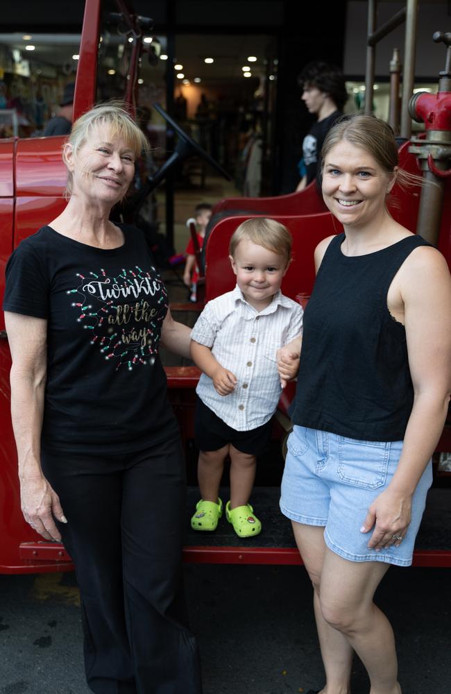 Rachel Ellingsen, Zeph and Lyn Arnall at Mary Christmas, December 20,2023.