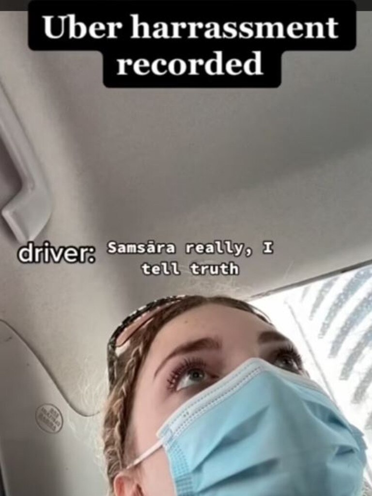 Samsara Sylvester recorded the disturbing encounter. Picture: TikTok