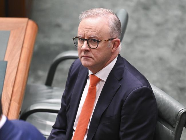 CANBERRA, Australia - NewsWire Photos - October 9, 2024: Prime Minister Anthony Albanese during Question Time at Parliament House in Canberra. Picture: NewsWire / Martin Ollman