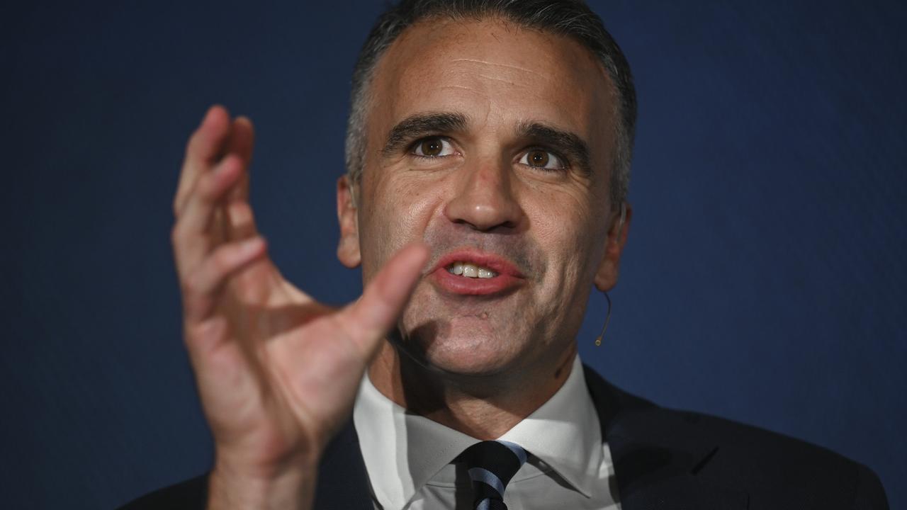 Premier Peter Malinauskas has warned the union against disrupting the Adelaide Crows’ Thebarton project. Picture: Martin Ollman