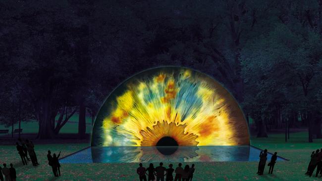 Lay your eyes on the Sensory Realm in Treasury Gardens during White Night Reimagined.