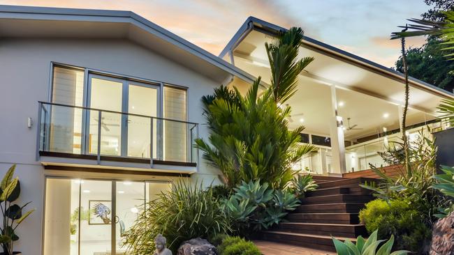 This luxury five bedroom home on an elevated 2,971sq m block at 61 Old Smithfield Road, Freshwater sold for $1,411,700. Picture: supplied.