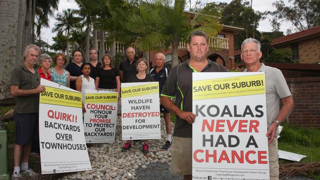 Mt Gravatt East residents are rallying to stop a proposed townhouse development. Photo: Kristy Muir