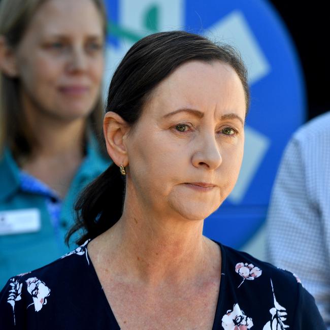 Health Minister Yvette D'Ath attends a press conference at the Townsville University Hospital on June 10. Picture: Evan Morgan.