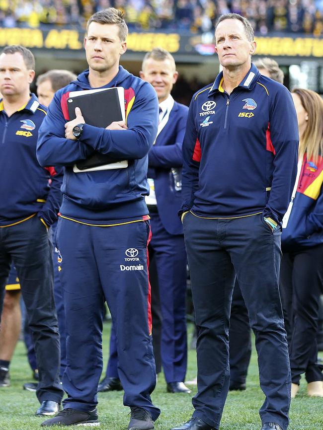 Don Pyke after last year’s grand final loss. Picture Sarah Reed