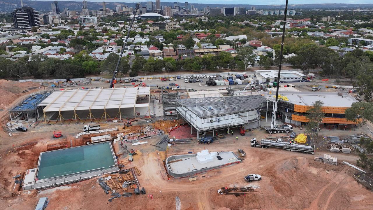 New pools are taking shape at the Adelaide Aquatic Centre site in North Adelaide. Picture: Supplied