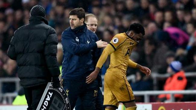 Mauricio Pochettino and Danny Rose.