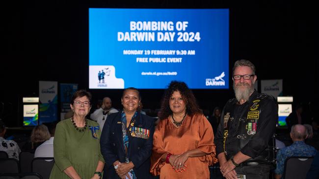 The Top End community gathered at the Darwin Convention Centre to commemorate the Bombing of Darwin. Picture: Pema Tamang Pakhrin