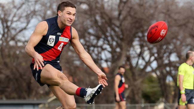 Sam Lowson in action for Coburg. Picture: George Salpigtidis