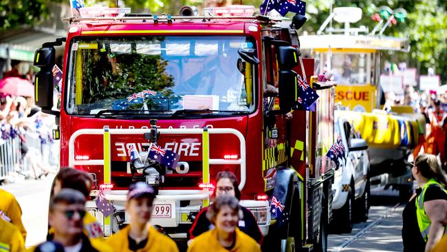 The tanker from Malacoota received a rousing cheer. Picture: Nicole Cleary