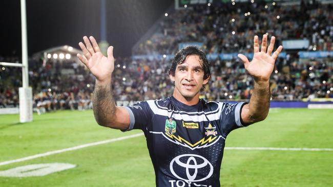 Johnathan Thurston will be the main show this Saturday when he runs out against the Titans on the Gold Coast. Picture: AAP/Michael Chambers