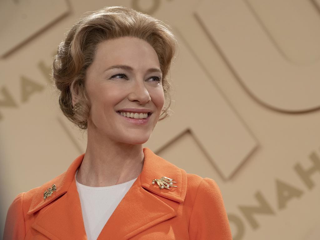 Cate Blanchett as Phyllis Schlafly in Mrs America.