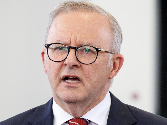 MELBOURNE, AUSTRALIA - NewsWire Photos - January 30, 2025:  Australian Prime Minister Anthony Albanese and Victorian Premier Jacinta Allan visit Boronia Heights Primary and hold a press conference.Picture: NewsWire / David Geraghty