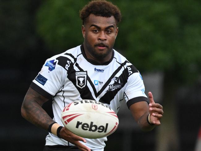 11/5/2025: Bronco Ezra Mam  plays for Souths-Logan Magpies against Western Clydesdales, at Davies Park, West End, Brisbane. pic: Lyndon Mechielsen/Courier Mail